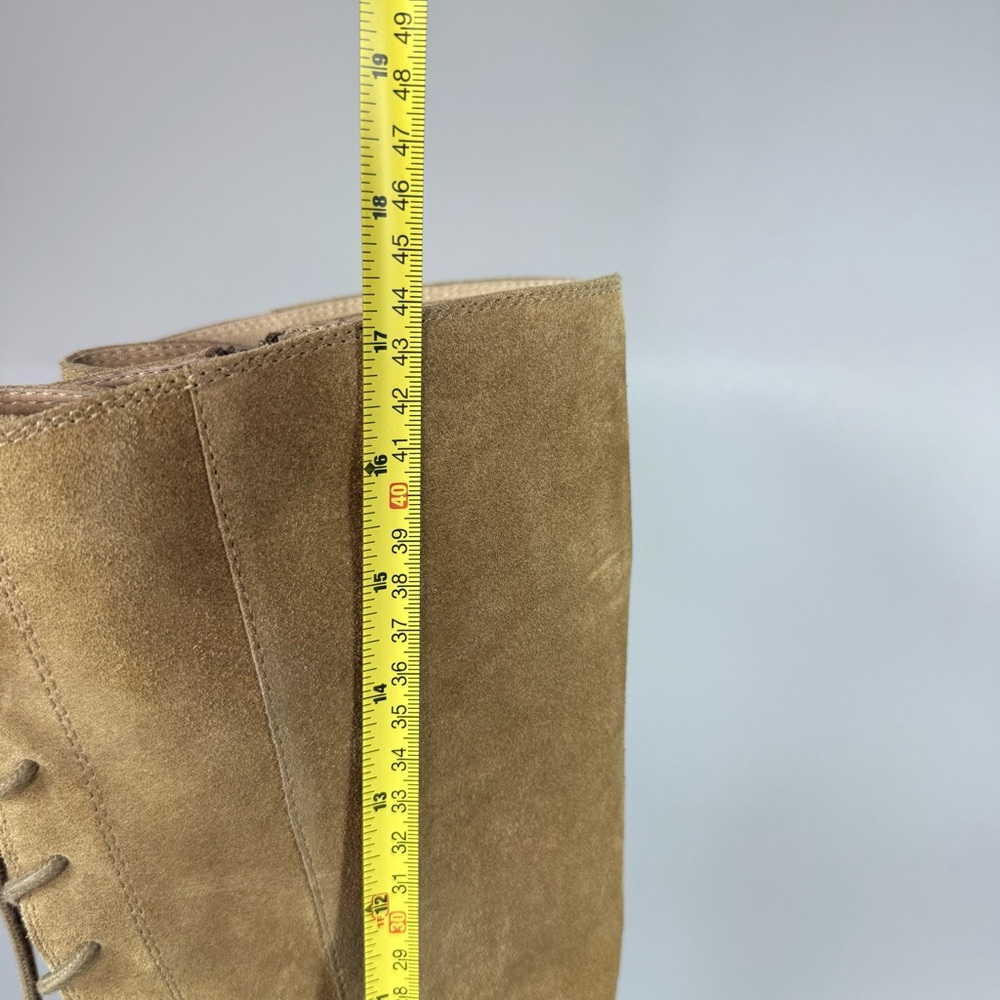 SOFFT Sharnell Tan Distressed Suede Lace-Up Western Inspired Tall Boots - Picture 14 of 15
